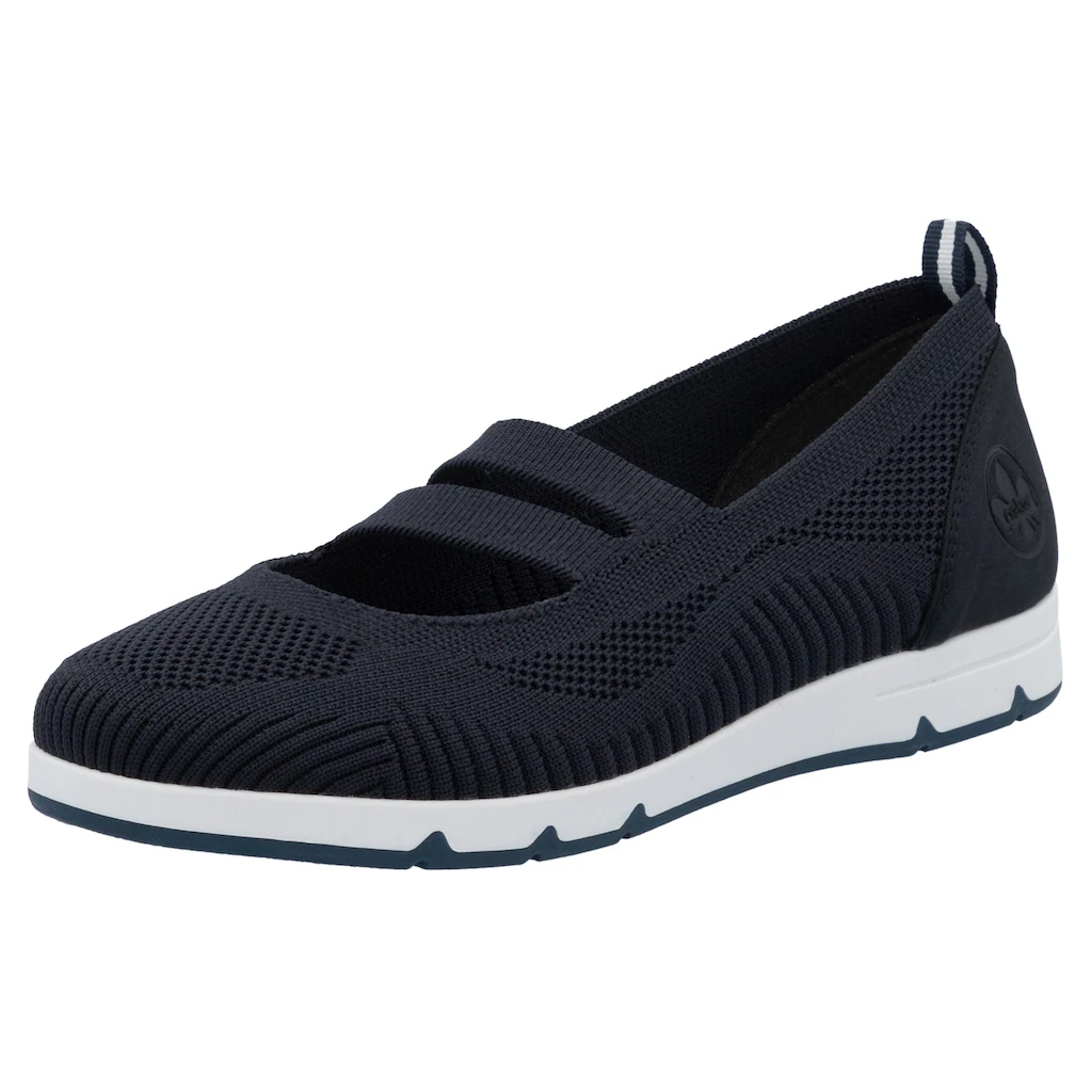 Rieker Riemchenballerina Schlupfschuh Halbschuh Slip-on Sneaker mit Gummizug