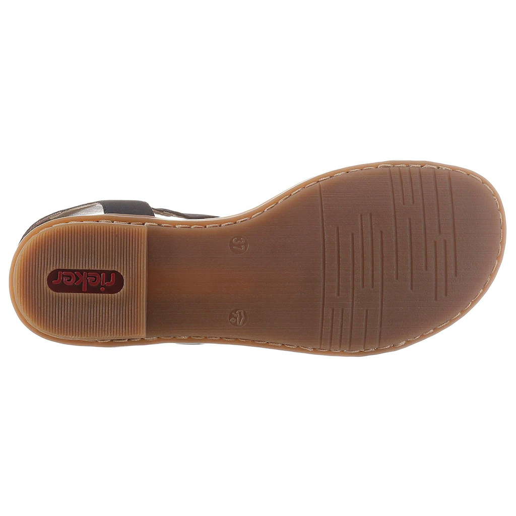 Rieker Riemchensandale Sommerschuh Sandalette Blockabsatz Mit Klettverschluss-Riegel Kaufen