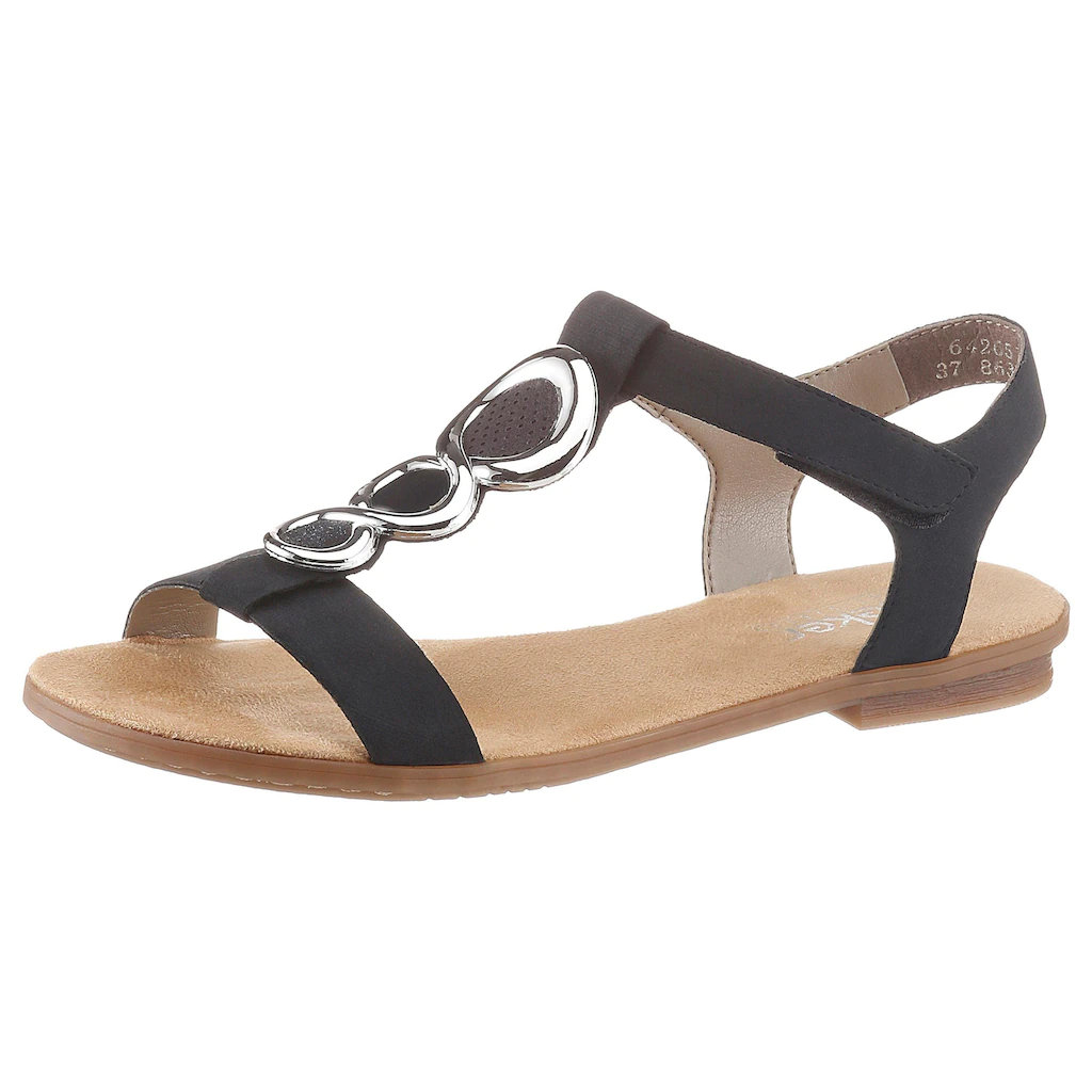 Rieker Riemchensandale Sommerschuh Sandalette Blockabsatz mit Klettverschluss-Riegel kaufen