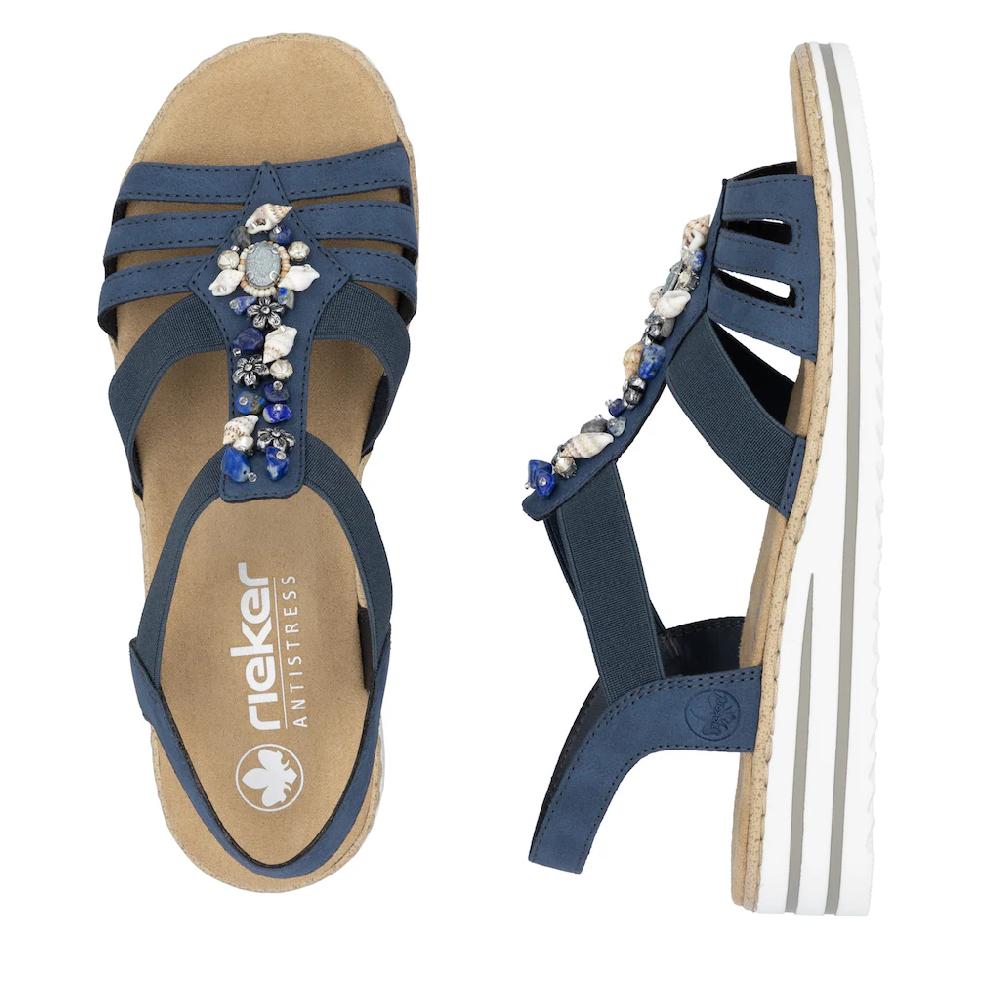 Rieker Riemchensandale Sommerschuh Sandalette Keilabsatz Mit Sommerlicher Verzierung Kaufen