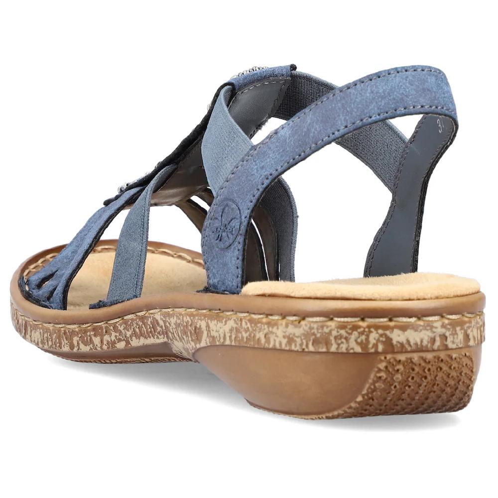Rieker Riemchensandale Sommerschuh Sandalette Keilabsatz Mit Zierperlen Besetzt Bestellen