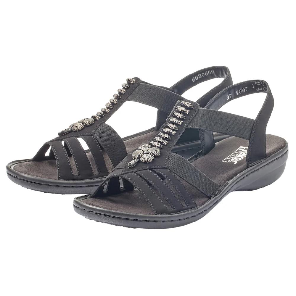 Rieker Riemchensandale Sommerschuh Sandalette Keilabsatz Mit Schöner Verzierung Online Kaufen
