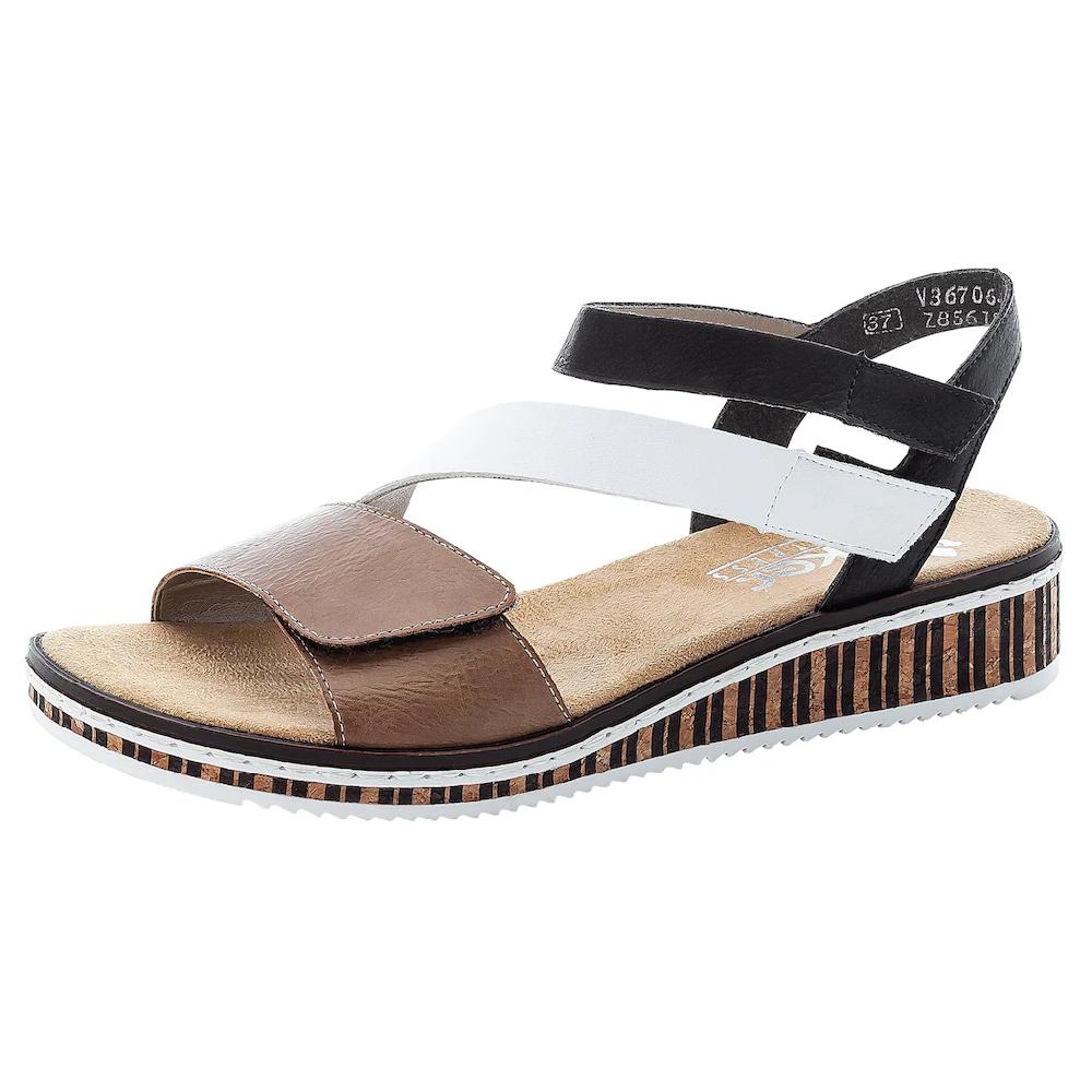 Rieker Riemchensandale Sommerschuh Sandalette Keilabsatz im modernen Look online bestellen