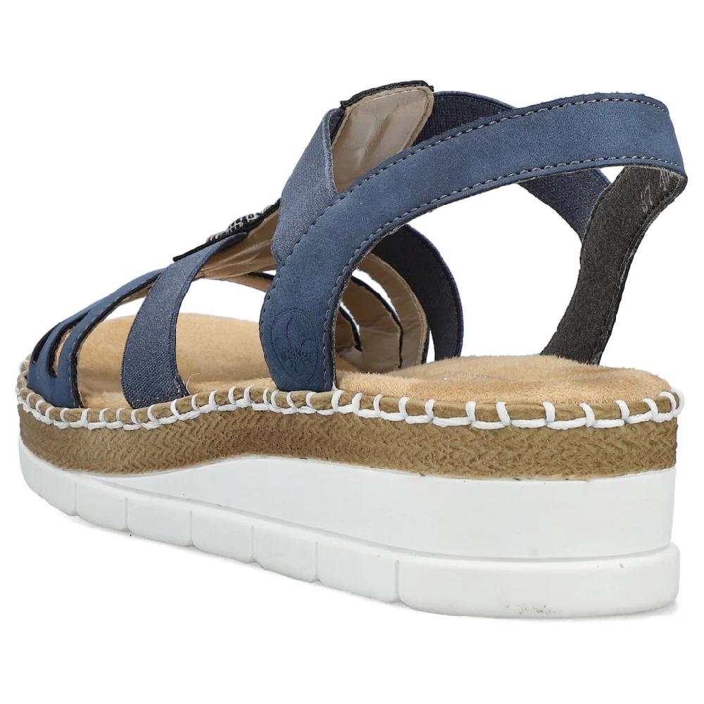 Rieker Riemchensandale Sommerschuh Sandalette Keilabsatz Mit Modischen Schmuckelementen ▷ Für