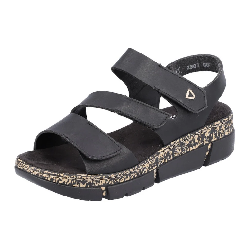 Rieker Riemchensandale Sommerschuh Sandalette Keilabsatz mit Klettverschlüssen bestellen