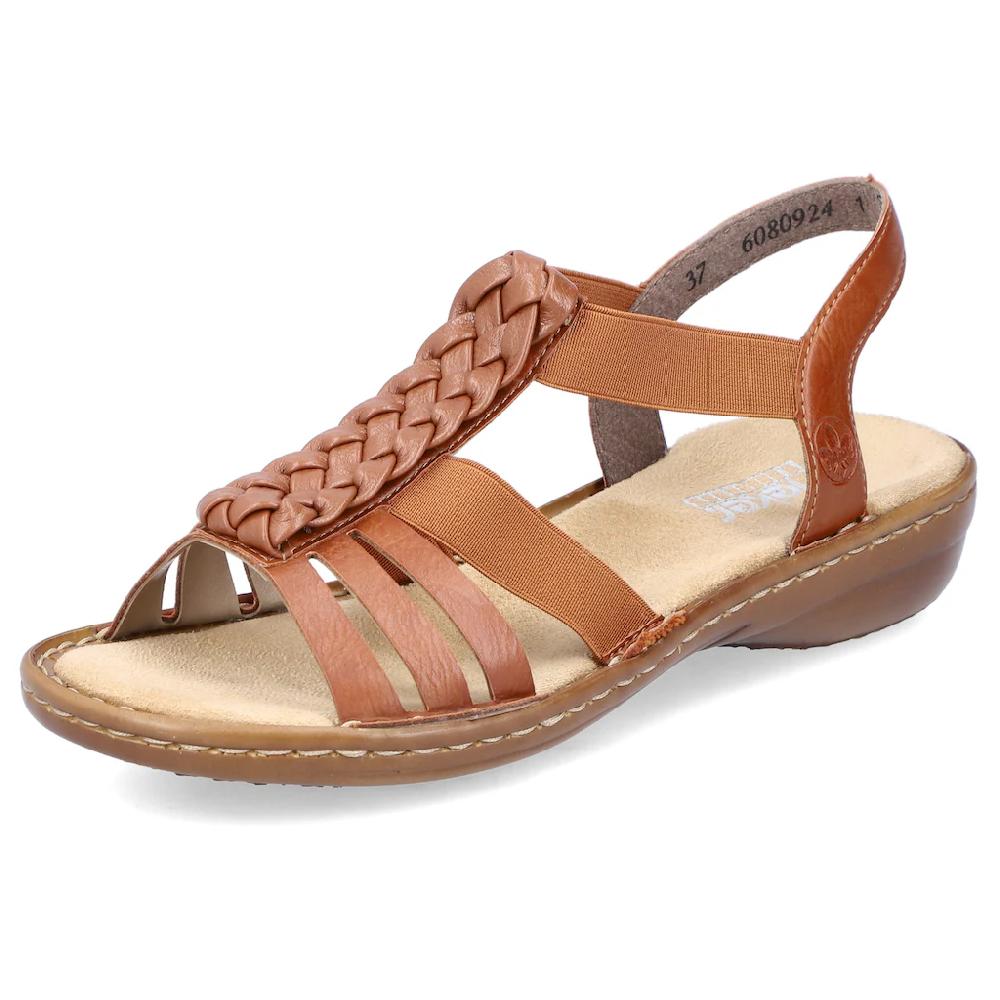 Rieker Riemchensandale Sommerschuh Sandalette Keilabsatz mit Stretchbänder online bestellen