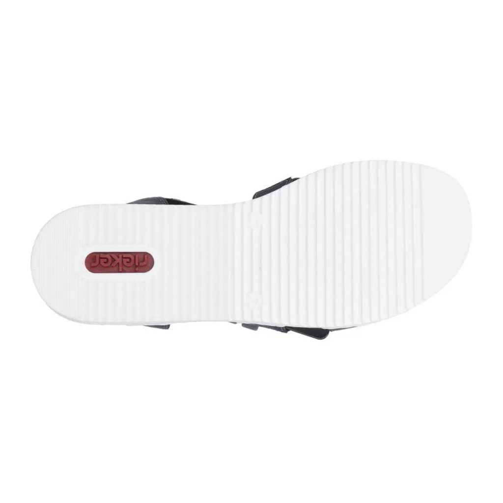 Rieker Riemchensandale Sommerschuh Sandalette Keilabsatz Mit Gestreifter Sohle Bestellen
