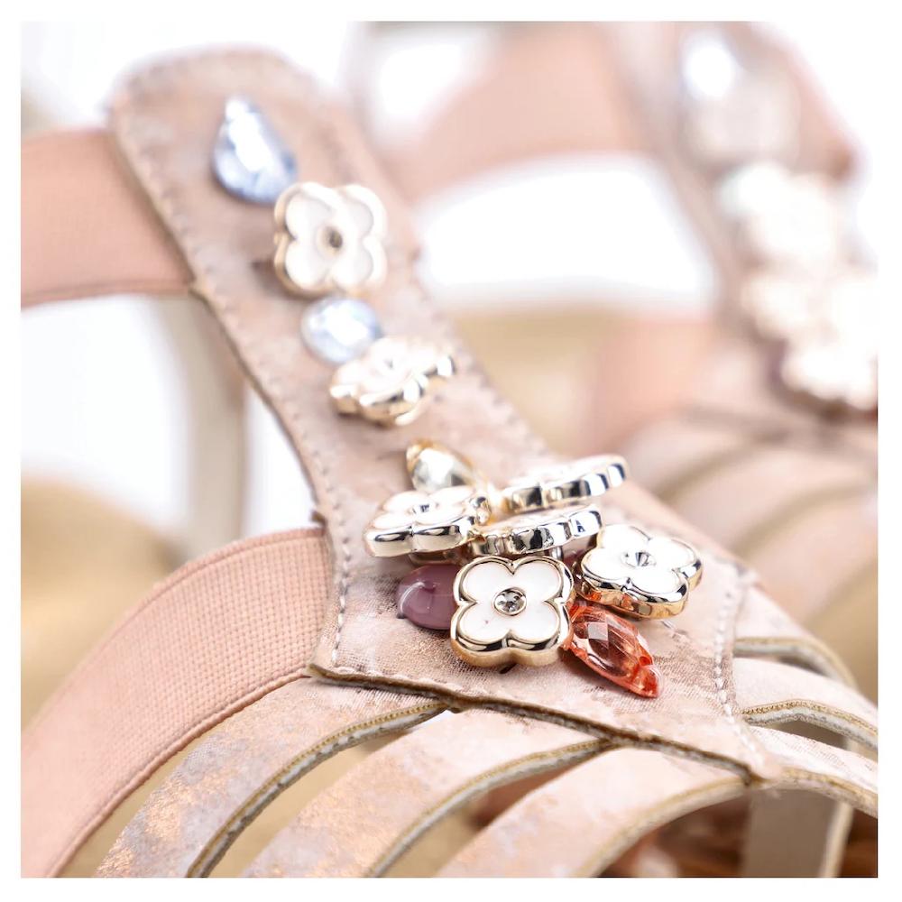 Rieker Riemchensandale Sommerschuh Sandalette Keilabsatz Mit Schmuckelement Online Kaufen