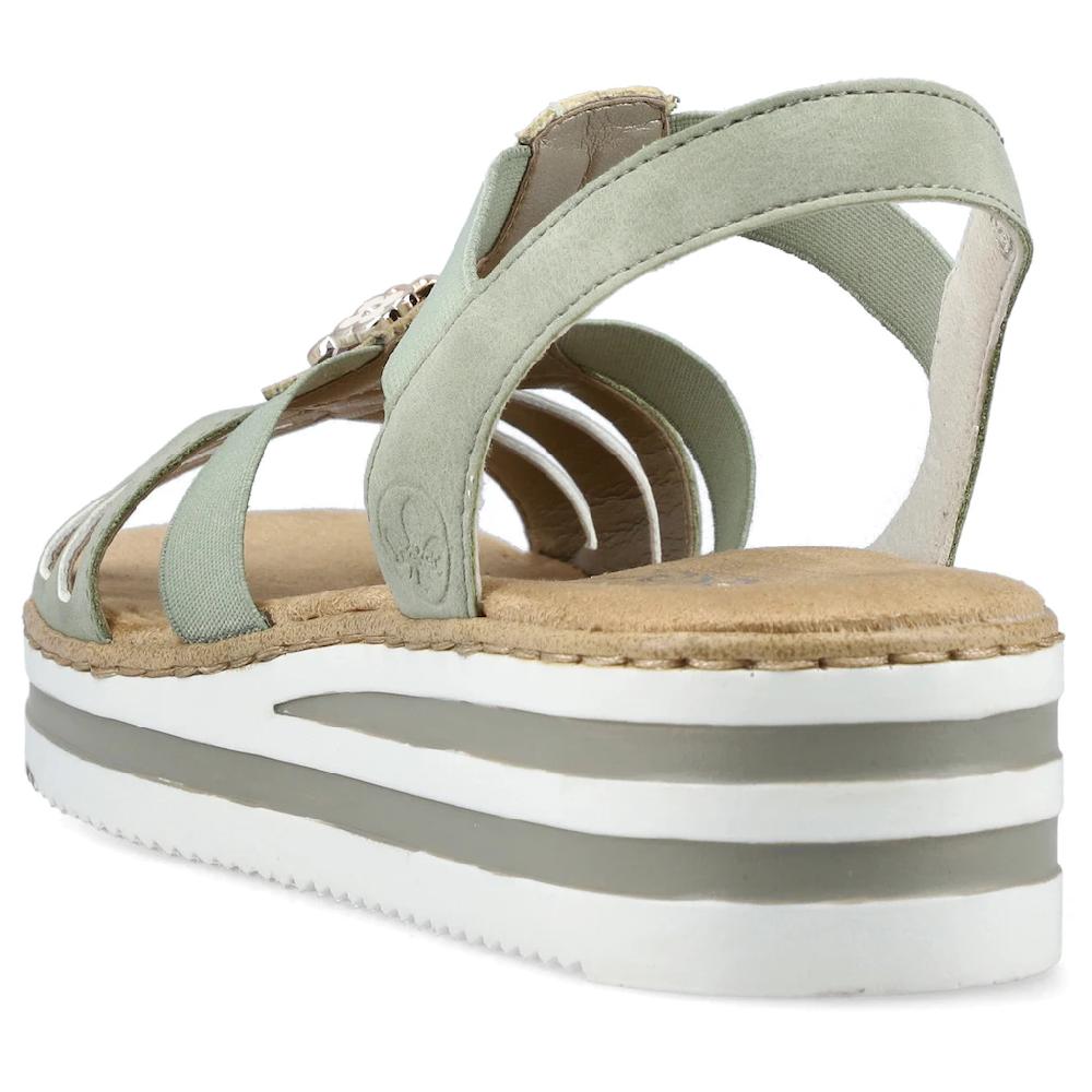 Rieker Riemchensandale Sommerschuh Sandalette Keilabsatz Mit Schmuckelementen Bestellen