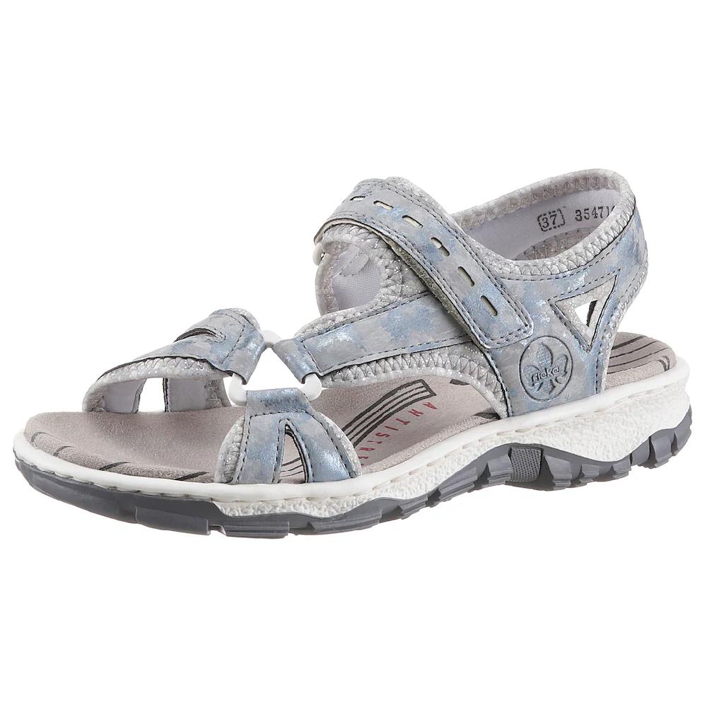 Rieker Riemchensandale Sommerschuh Sandalette Keilabsatz in Used-Optik online bestellen