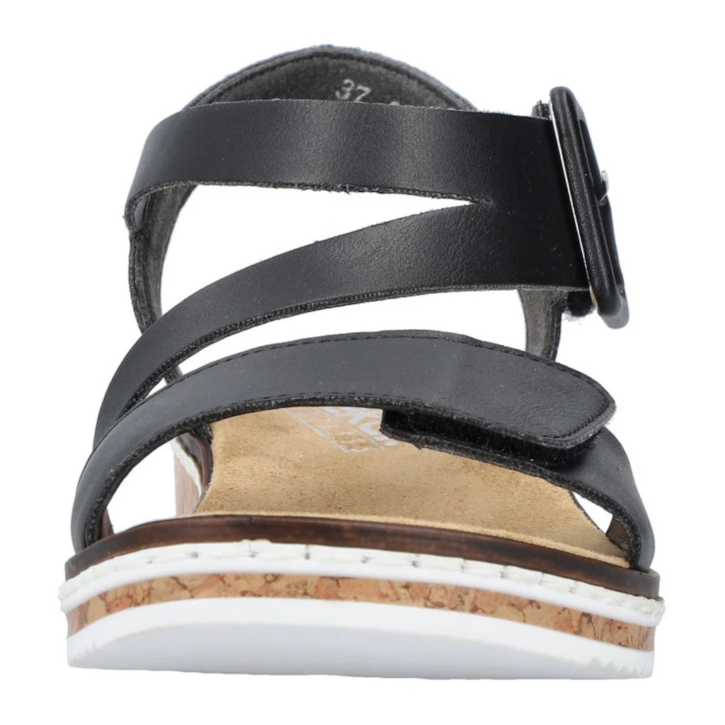 Rieker Riemchensandale Sommerschuh Sandalette Keilabsatz Mit Asymmetrischem Riemchen Online Bestellen