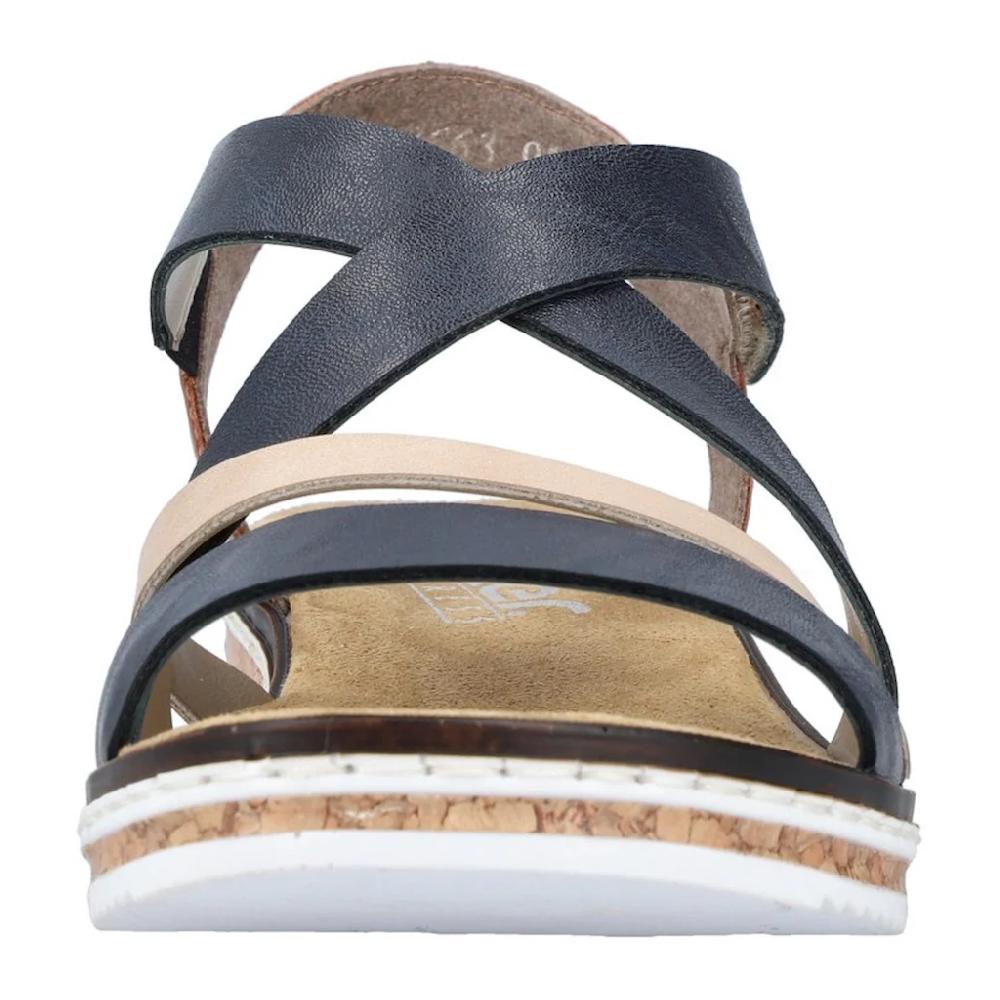 Rieker Riemchensandale Sommerschuh Sandalette Keilabsatz Mit Klettriemchen Kaufen