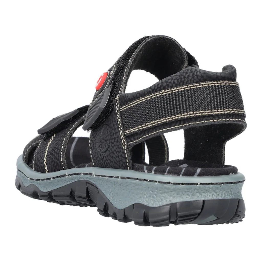Rieker Sandale Sommerschuh Outdoorschuh Keilabsatz In Trekking-Optik Auf Raten