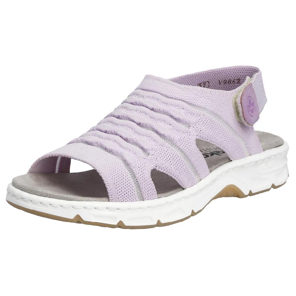 Rieker Sandale Sommerschuh Sandalette Keilabsatz in veganer Verarbeitung ▷ für