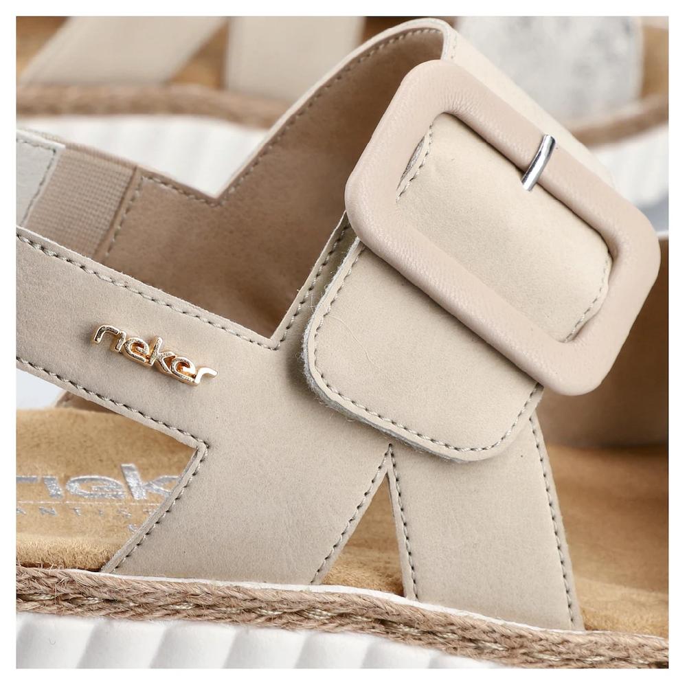 Rieker Sandale Sommerschuh Sandalette Keilabsatz Mit Zwei Klettverschlüssen Bestellen