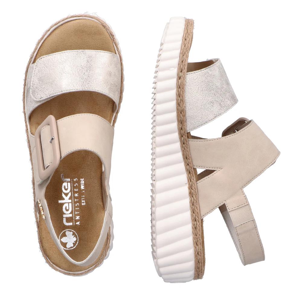 Rieker Sandale Sommerschuh Sandalette Keilabsatz Mit Zwei Klettverschlüssen Bestellen