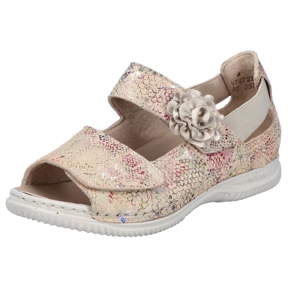 Rieker Sandale Sommerschuh Sandalette Keilabsatz mit Klettverschlüsse bestellen