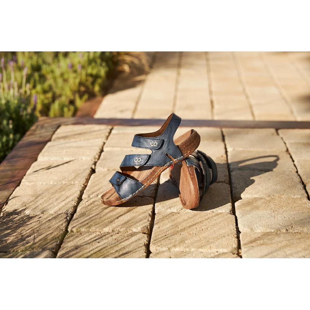 Rieker Sandale Sommerschuh Sandalette Mit Praktischen Klettverschlüssen