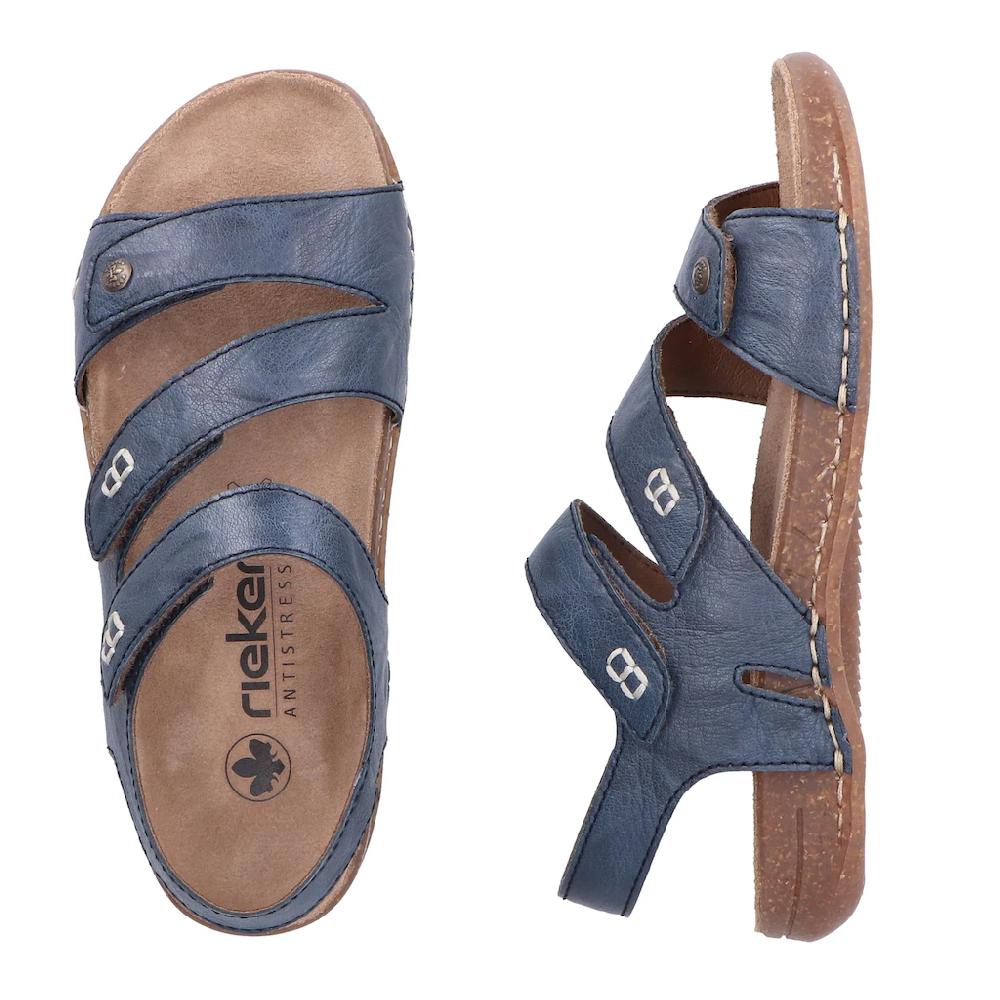 Rieker Sandale Sommerschuh Sandalette Mit Praktischen Klettverschlüssen