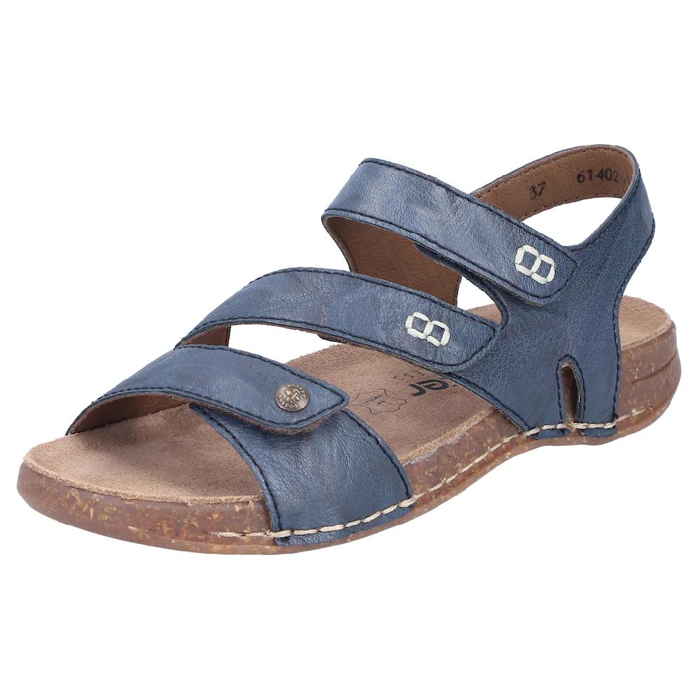 Rieker Sandale Sommerschuh Sandalette mit praktischen Klettverschlüssen