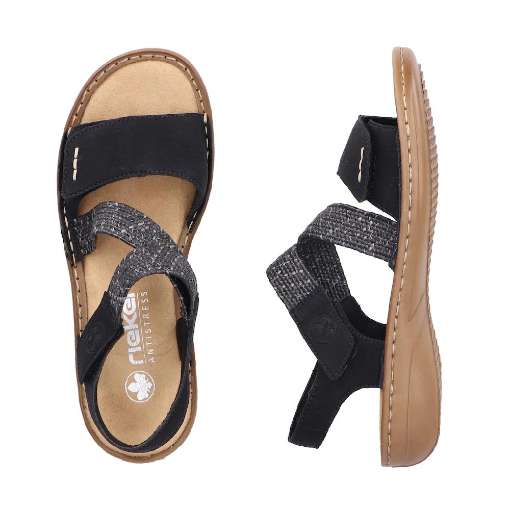 Rieker Sandale Sommerschuh Sandalette Urlaubschuh Mit Klettverschlüsse