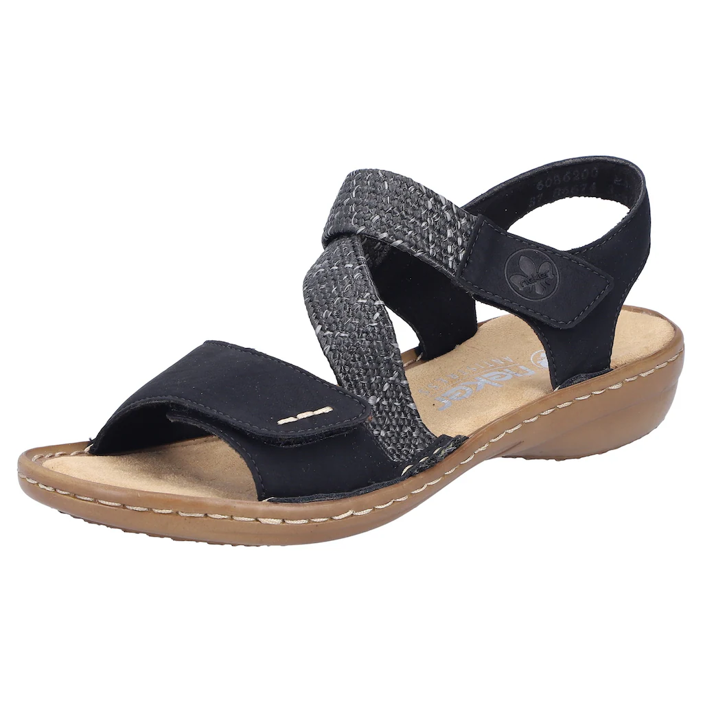 Rieker Sandale Sommerschuh Sandalette Urlaubschuh mit Klettverschlüsse