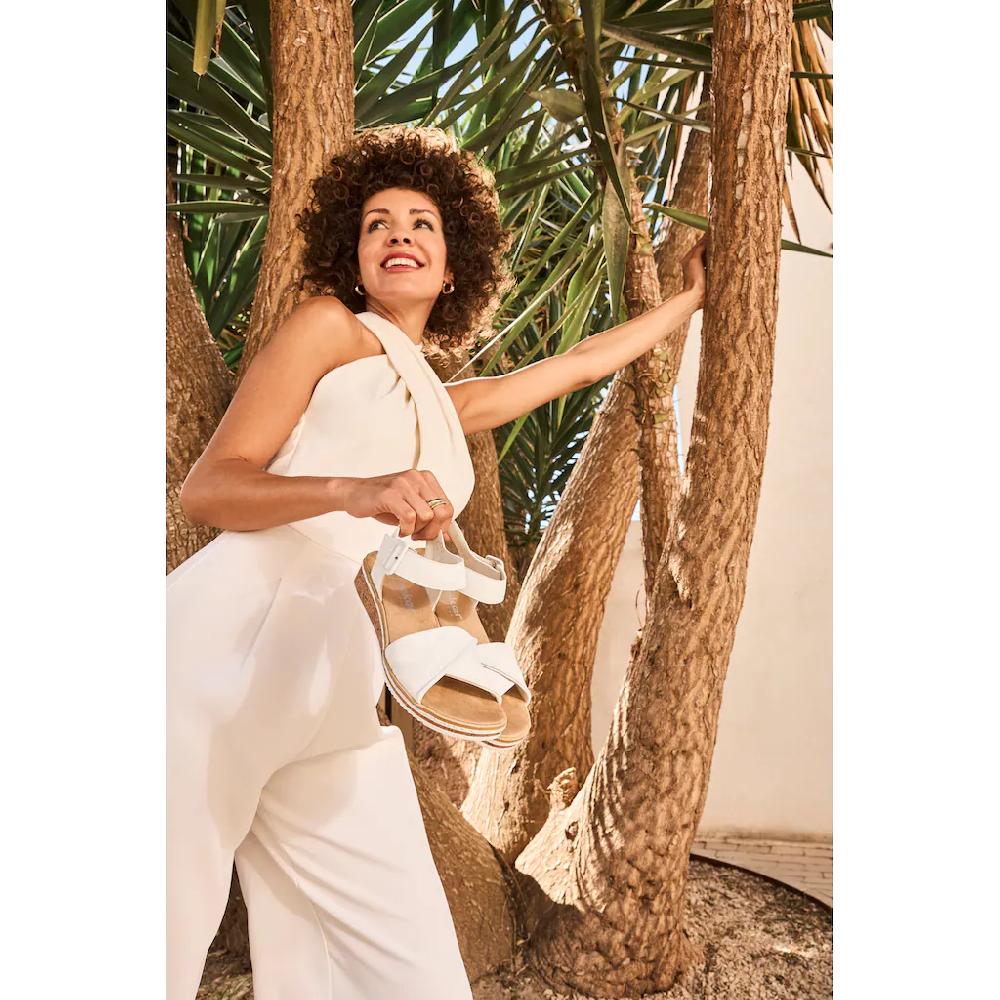 Rieker Sandalette Keilsandale Sommerschuh Urlaubsschuh Mit Klettriemchen