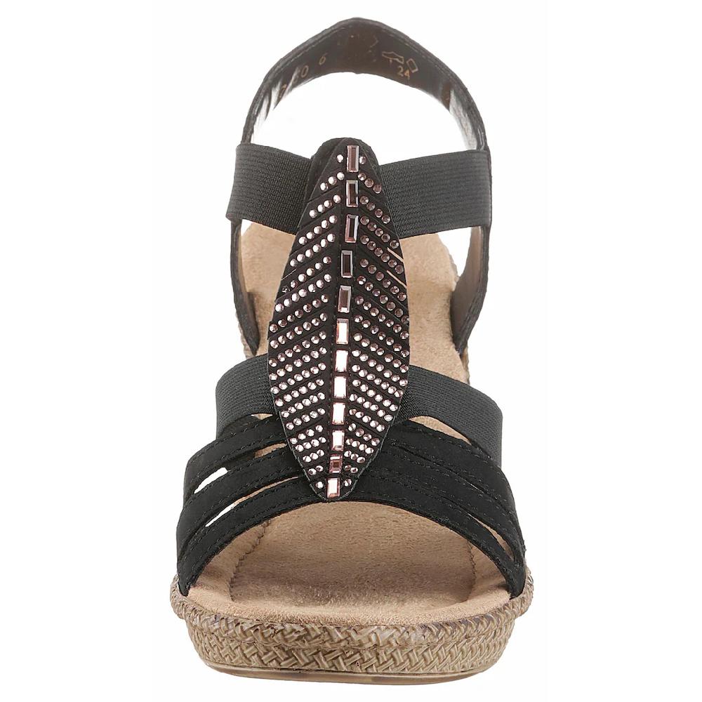 Rieker Sandalette Mit Glitzersteinchen Verziert Online Kaufen