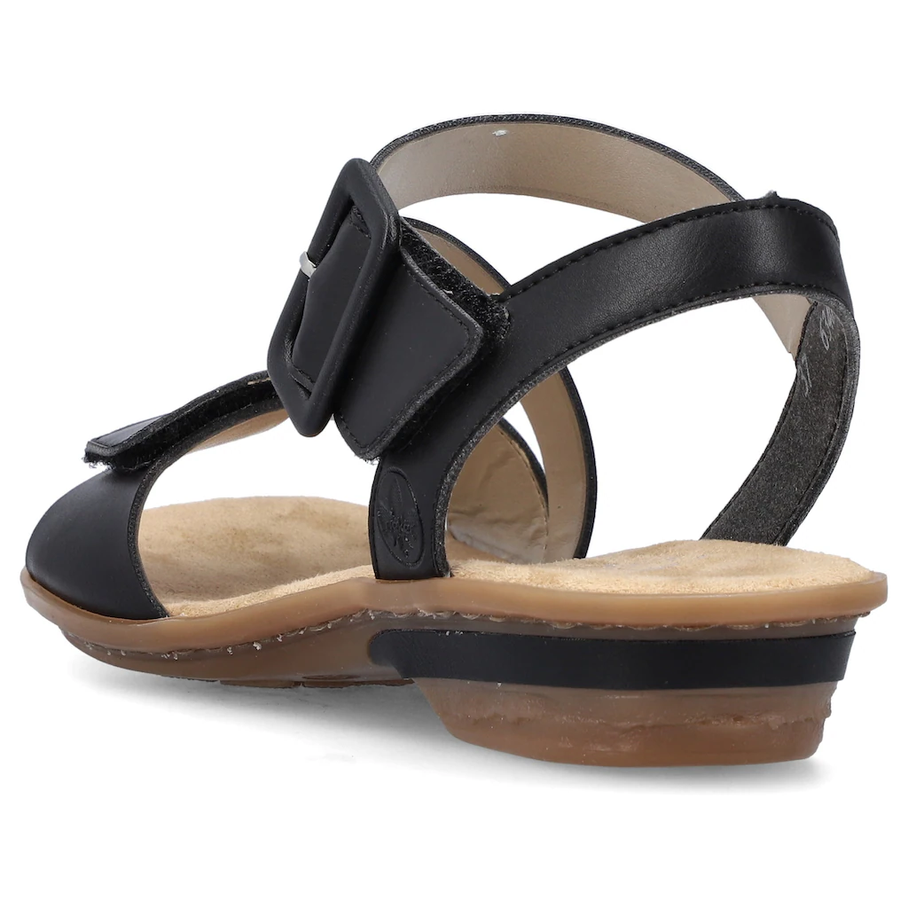Rieker Sandalette Sommerschuh Sandale Keilabsatz Mit Klett Kaufen