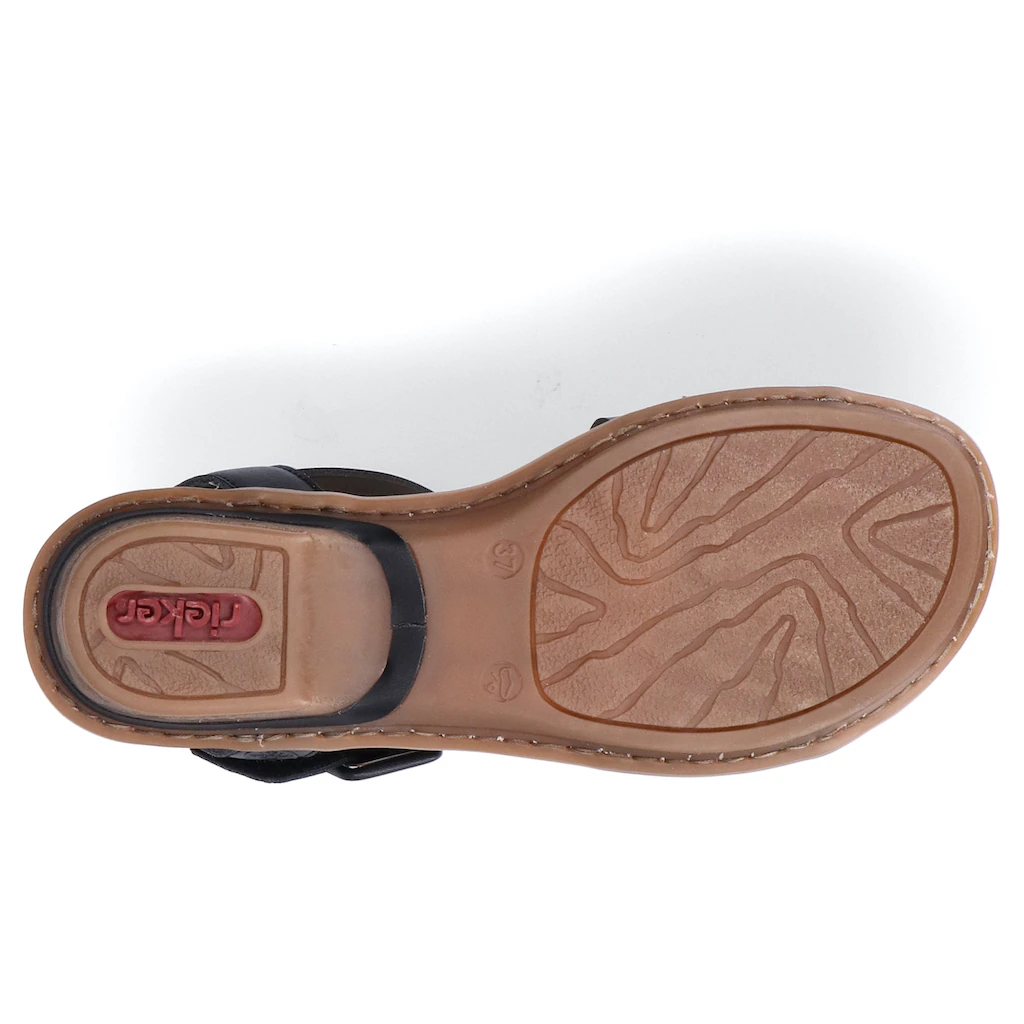 Rieker Sandalette Sommerschuh Sandale Keilabsatz Mit Klett Kaufen