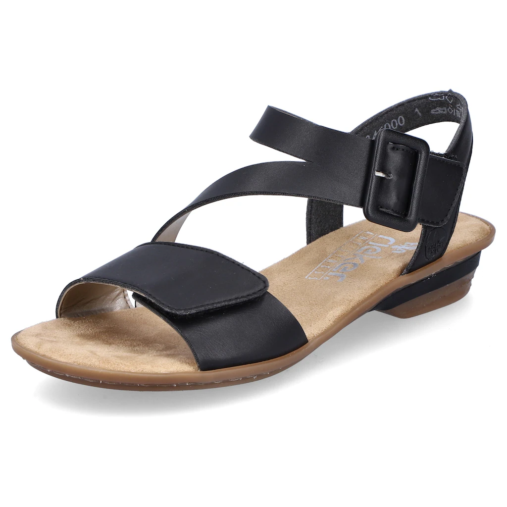 Rieker Sandalette Sommerschuh Sandale Keilabsatz mit Klett kaufen