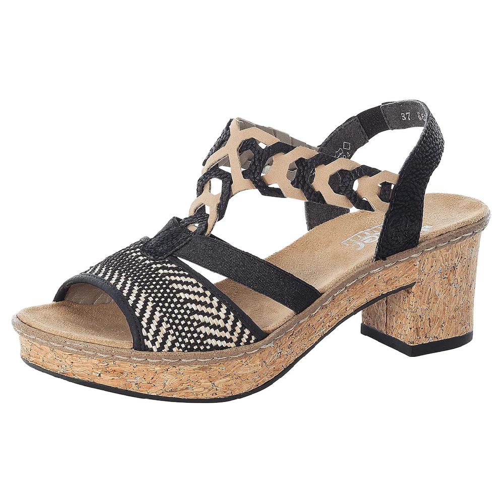 Rieker Sandalette Sommerschuh Sandale Plateauabsatz in elegantem Look kaufen