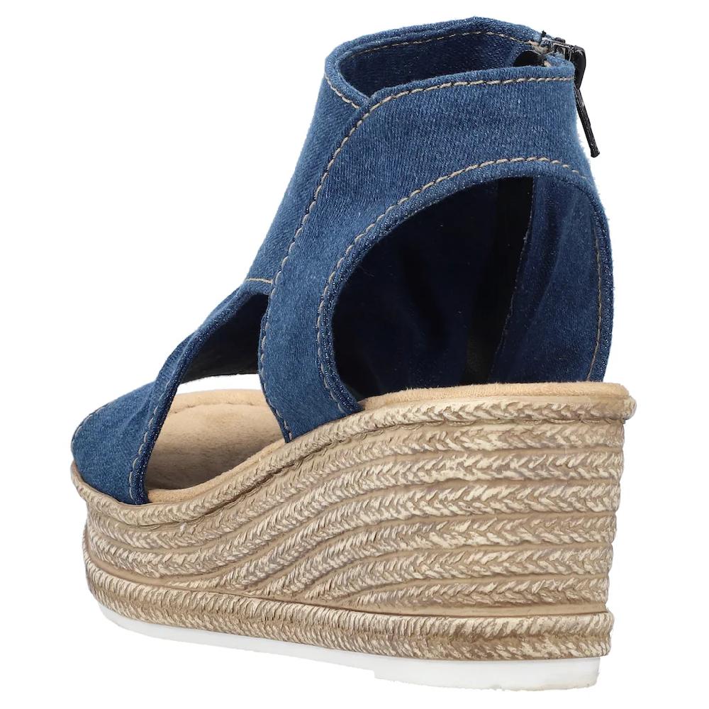 Rieker Schaftsandale Keilsandalette Sommerschuh Plateausohle In Veganer Verarbeitung Online Kaufen
