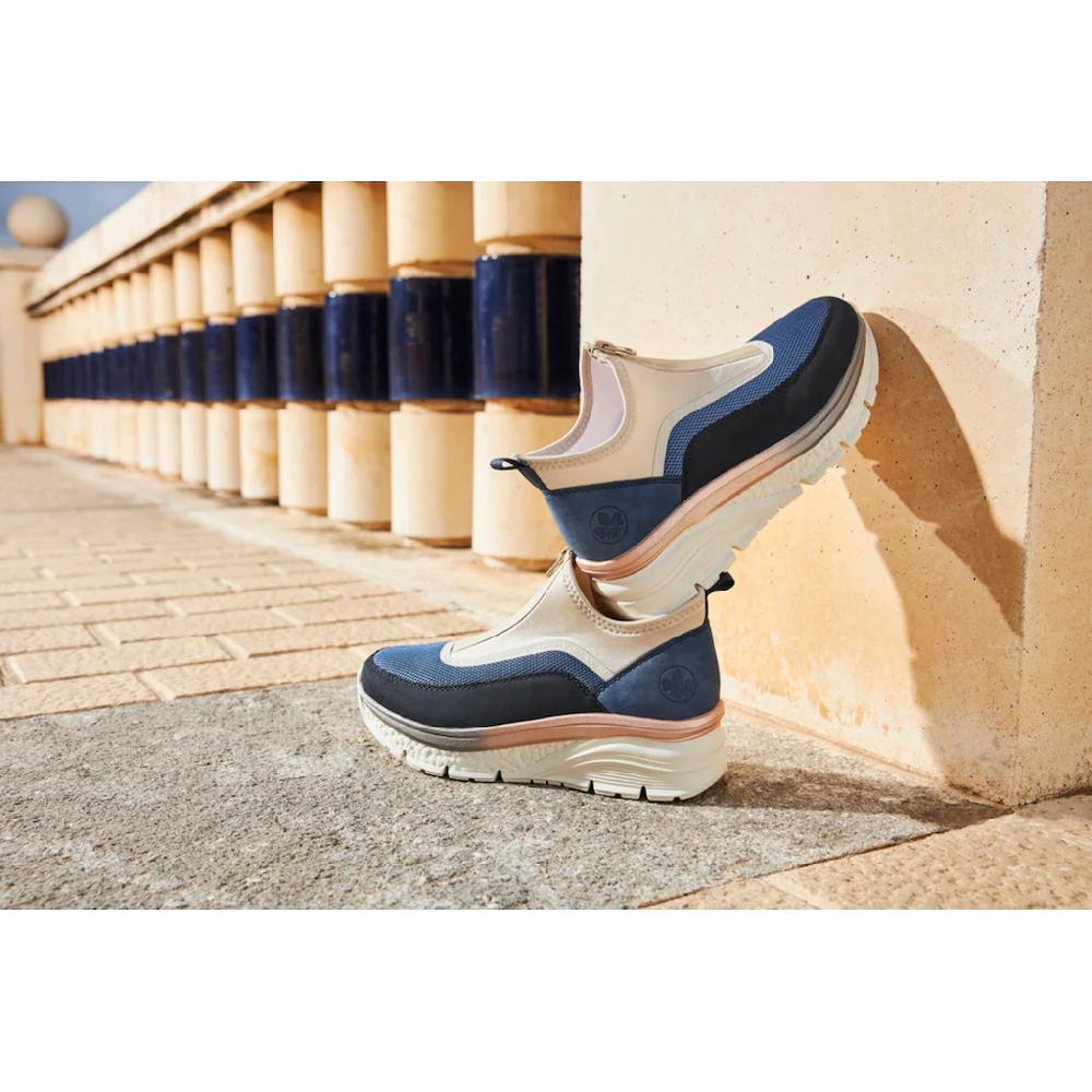 Rieker Schlupfboots Keilabsatz Freizeitschuh High Top-Sneaker Reißverschluss Online Bestellen