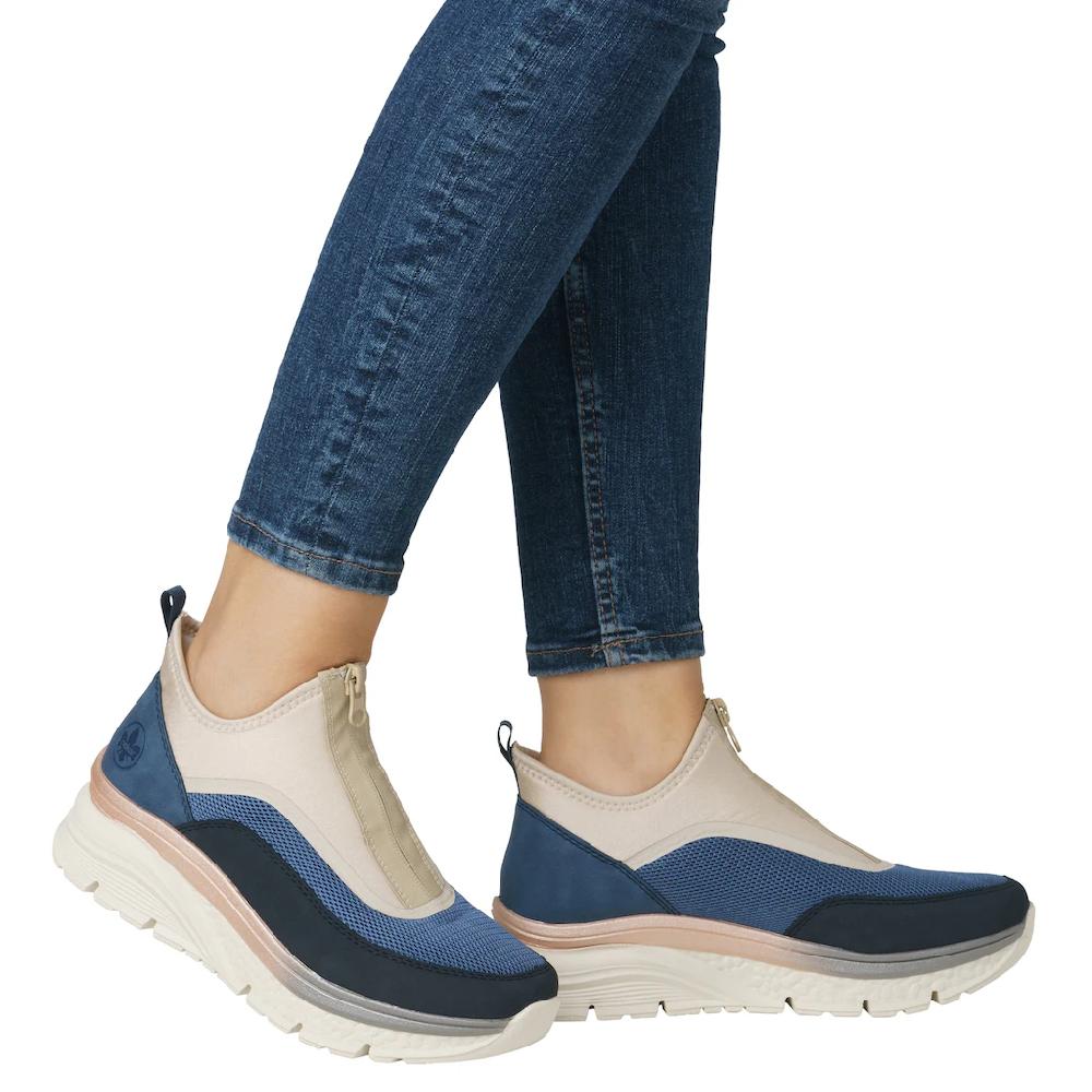 Rieker Schlupfboots Keilabsatz Freizeitschuh High Top-Sneaker Reißverschluss Online Bestellen