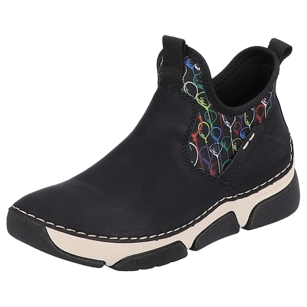 Rieker Schlupfboots mit buntem Aufdruck bestellen