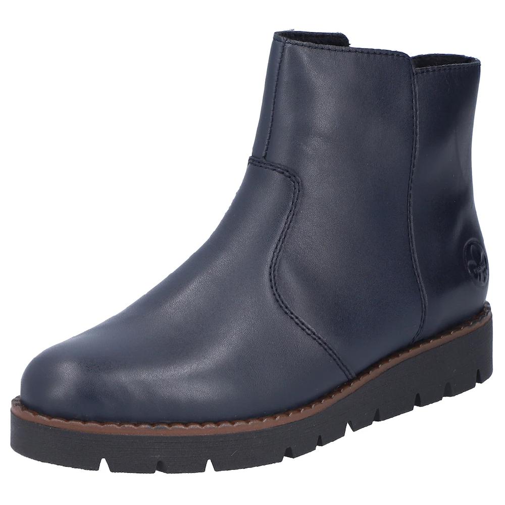 Rieker Schlupfboots Stiefelette Casual-Boots Basic-Boots mit Innenreißverschluss ▷ für
