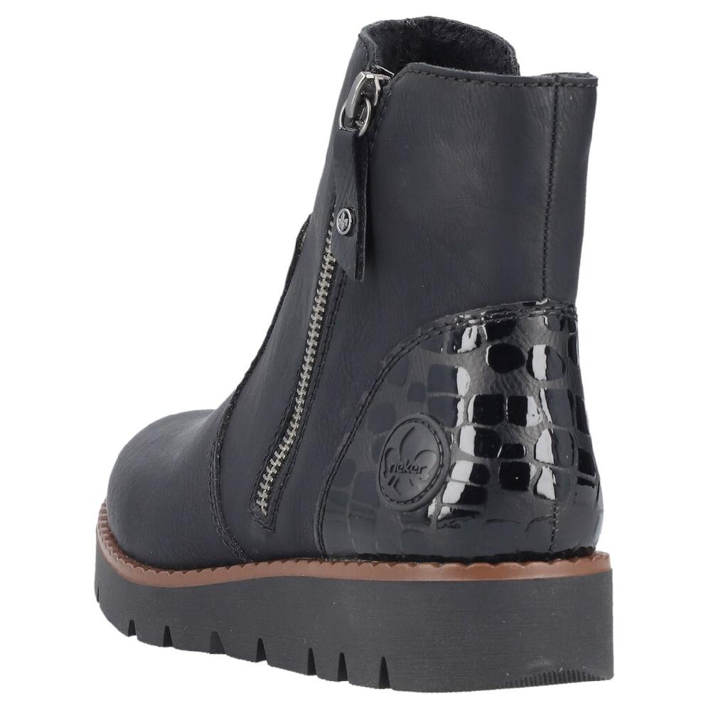 Rieker Schlupfboots Stiefelette Casual-Boots Mit Innenreißverschluss ▷ Für