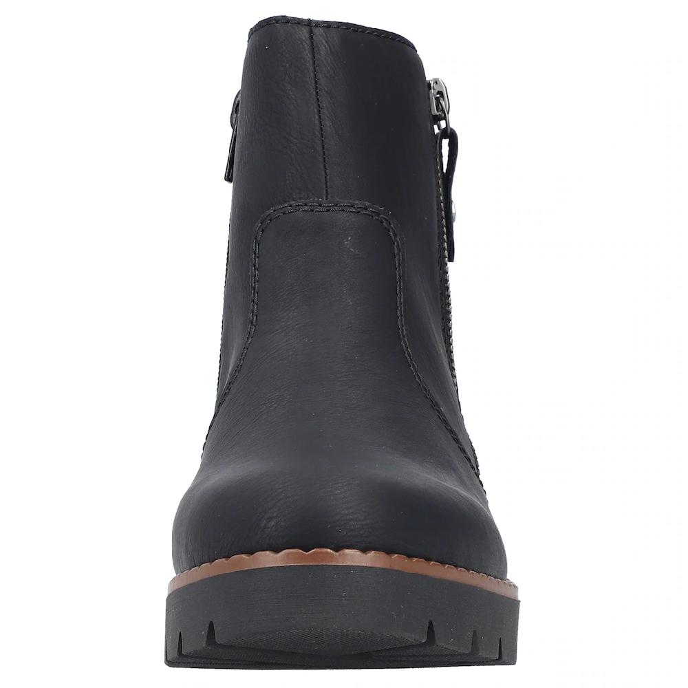 Rieker Schlupfboots Stiefelette Casual-Boots Mit Innenreißverschluss ▷ Für