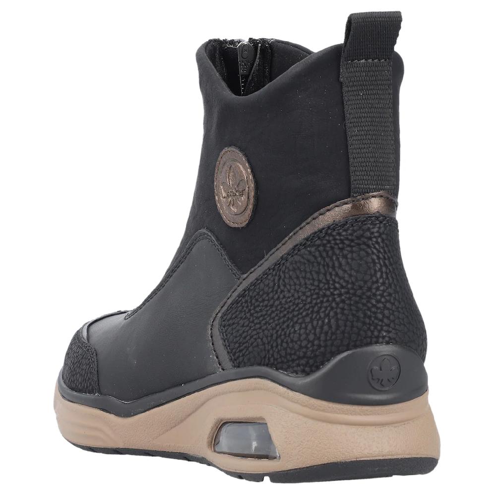 Rieker Schlupfboots Stiefelette High Top Sneaker Keilabsatz Mit Anziehlasche