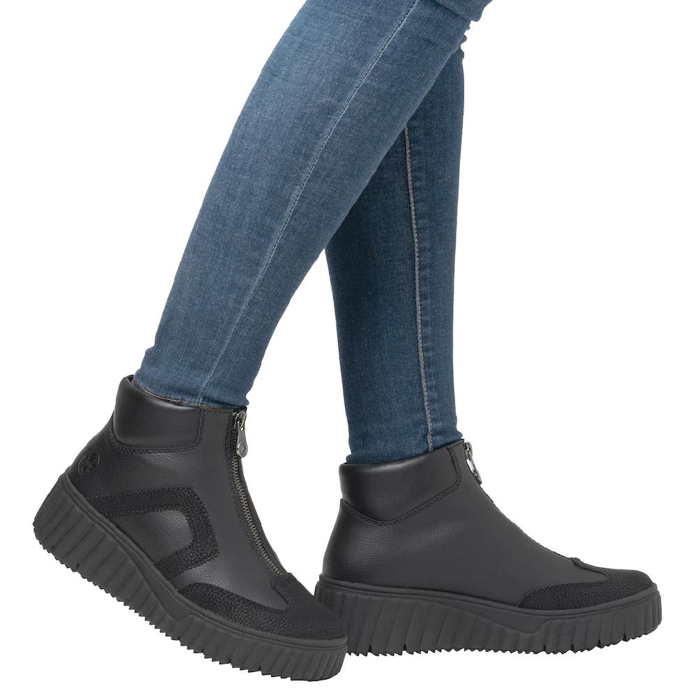 Rieker Schlupfboots Stiefelette Keilabsatz Plateauboots Mit Gepolstertem Schaftrand Kaufen
