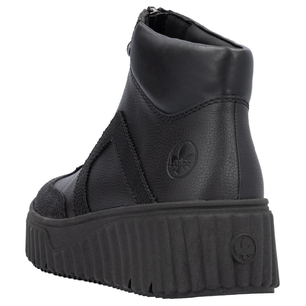 Rieker Schlupfboots Stiefelette Keilabsatz Plateauboots Mit Gepolstertem Schaftrand Kaufen