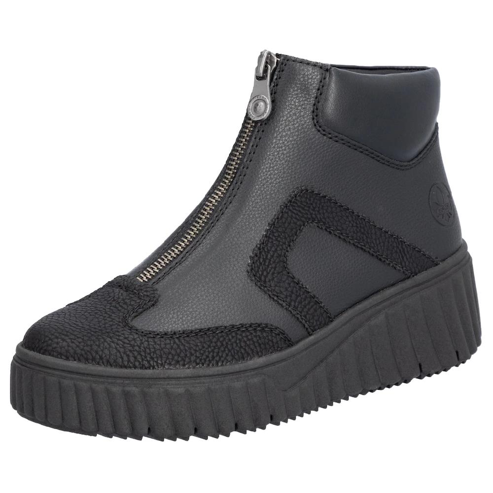 Rieker Schlupfboots Stiefelette Keilabsatz Plateauboots mit gepolstertem Schaftrand kaufen