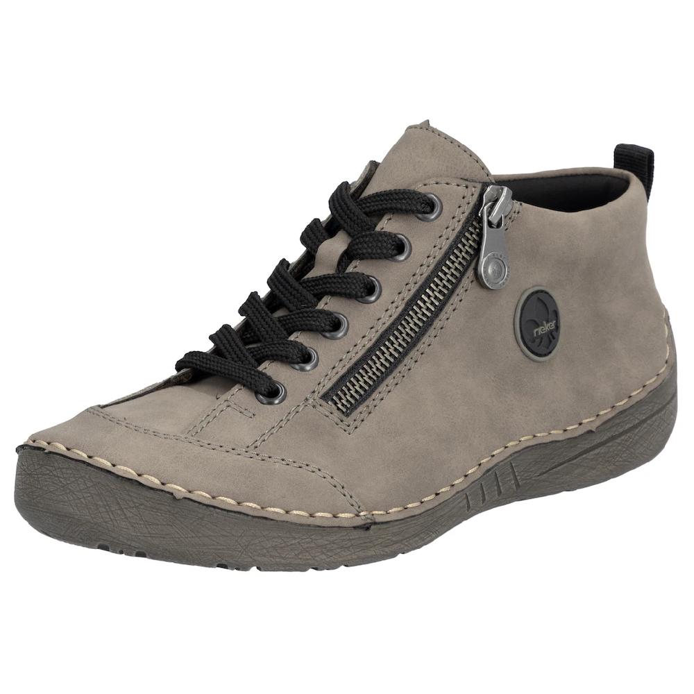 Rieker Schnürboots Sneaker Schnürschuh Outdoorschuh mit Reißverschluss ▷ für