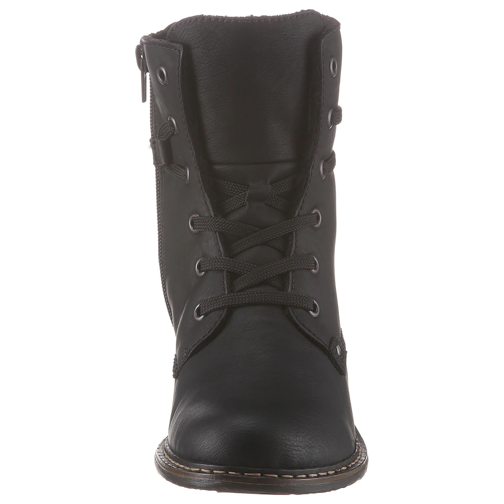 Rieker Schnürboots Stiefelette Blockabsatz Mit Dezenter Schnürung Kaufen