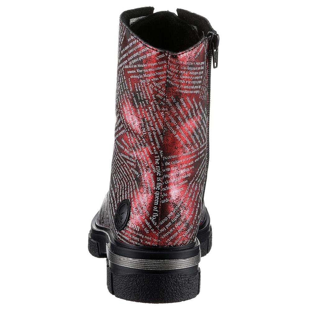 Rieker Schnürboots Stiefelette Blockabsatz Mit Zusätzlichem Innenreißverschluss Kaufen