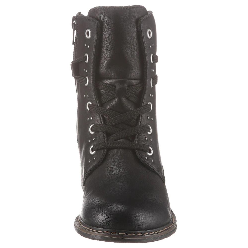 Rieker Schnürboots Winterboots Blockabsatz Stiefelette Mit Dezenter Nietenverzierung Online Bestellen
