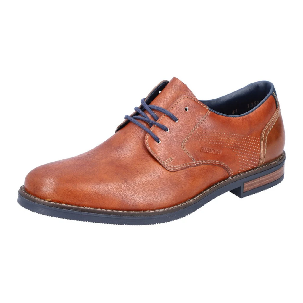 Rieker Schnürschuh mit feiner Perforation seitlich Freizeitschuh Halbschuh Schnürschuh ▷ bestellen