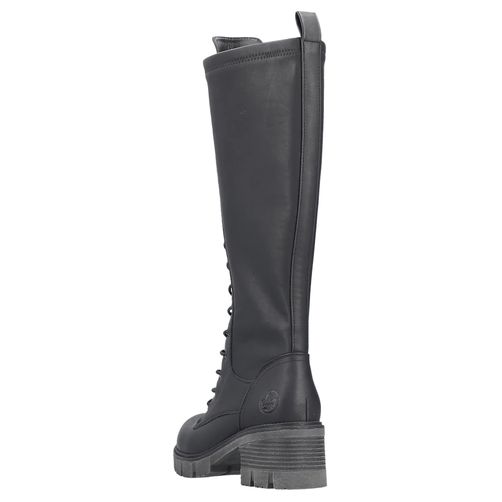Rieker Schnürstiefel Langschaftstiefel Blockabsatz Mit Zusätzlichem Innenreißverschluss Bestellen