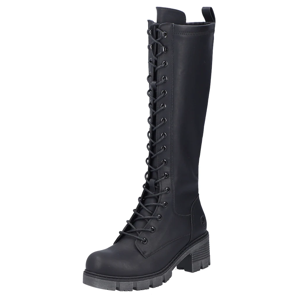 Rieker Schnürstiefel Langschaftstiefel Blockabsatz mit zusätzlichem Innenreißverschluss bestellen